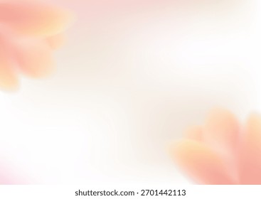 Soft abstract floral frame background for spring