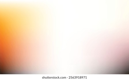 soft abstract gradient background blending warm orange, yellow, and pink tones fading into bright white. Perfect for minimalistic designs and creative projects