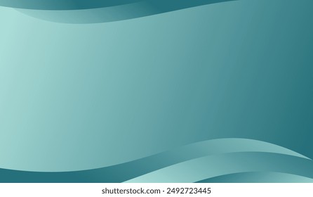 Soft abstract gradient background bright and shiny seafoam green color.
