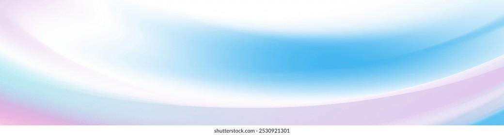 A soft, abstract gradient background with subtle curves in light blue, pink, and white. The background has a smooth, blurry texture.