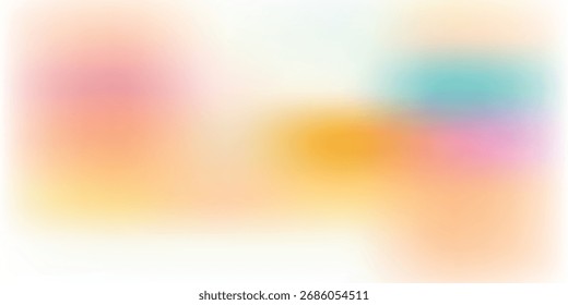 Fundo de gradiente abstrato suave com tons de laranja quente, rosa e turquesa, misturando-se suavemente. Perfeito para design moderno, web e projetos criativos.