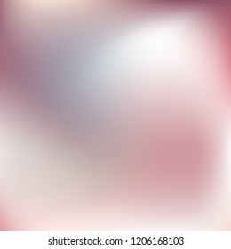 Soft abstract gradient. Blurred mesh background. Multicolor pastel blurry blend. Holographic illustration. Smooth pink, violet texture. Beautiful natural light vector. Holographic soft rainbow mesh.
