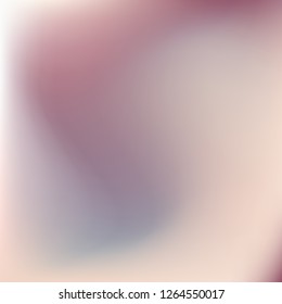 Soft abstract gradient. Blurred mesh background. Multicolor pastel blurry blend. Holographic illustration. Smooth pink, violet texture. Beautiful natural light vector. Holographic soft rainbow mesh.