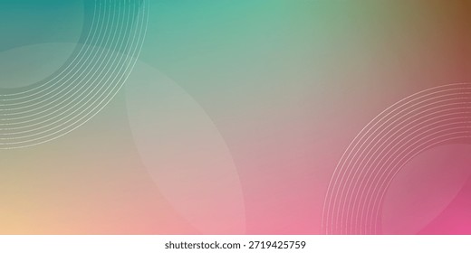 A soft, abstract gradient transitioning from teal to pink with delicate, concentric wave patterns on the left and right sides.