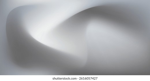 Soft abstract gray background with smooth gradients and flowing light shapes. Modern minimalist design perfect for branding, presentations, websites, and professional visuals