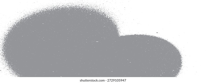 Uma forma cinza suave e abstrata, semelhante a uma nuvem ou mancha de tinta em um fundo branco limpo.