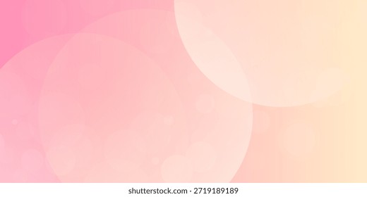 Fondo pastel abstracto suave con tonos degradados de rosa y melocotón, con Formas circulares superpuestas y sutiles Elementos punteados.