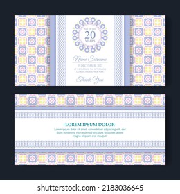 weiches abstraktes Muster Geburtstagseinladung-Design