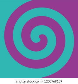 Soft abstract spiral background in 2 colors : Teal and Purple.