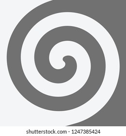 Soft abstract spiral background in aluminum Silver themed illustration in vector.