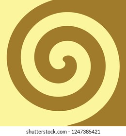 Soft abstract spiral background in gold themed illustration in vector.