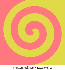 Soft abstract spiral background in Peach lemon themed : Yellow and peach pink.
