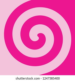 Soft abstract spiral background in Rose Quartz - Pink love themed illustration in vector.