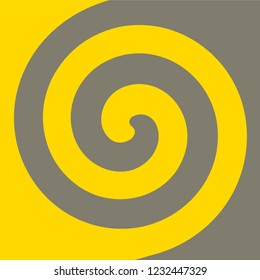 Soft abstract spiral background in Saffron themed : Dark brown and yellow.