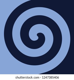 Soft abstract spiral background in Sapphire blue themed illustration in vector.