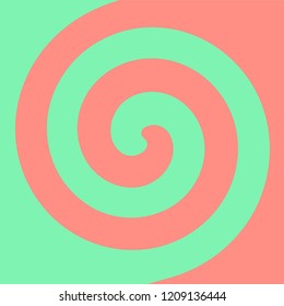 Soft abstract spiral background in Watermelon themed : Light Green and red.