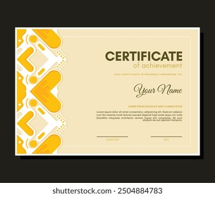 Soft abstract style business certificate