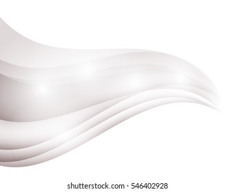 Soft abstract swoosh wave lines border layout grey elegant modern certificate background. Vector illustration