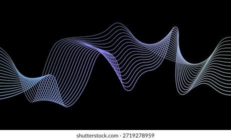 Transiciones abstractas suaves que forman composiciones de diseño de fondo calmantes