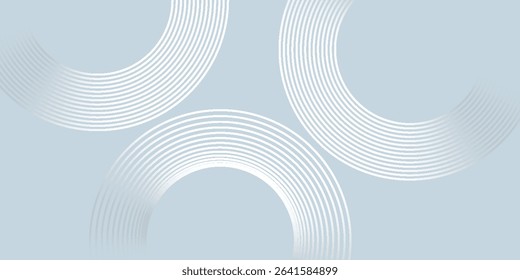Soft abstract vector with translucent overlapping circles and fine white concentric lines on a light blue background, evoking a calm, modern, and airy aesthetic.