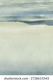 Soft abstract watercolor landscape with layered pastel hues and gentle textures, creating a calm, modern background inspired by nature. vector