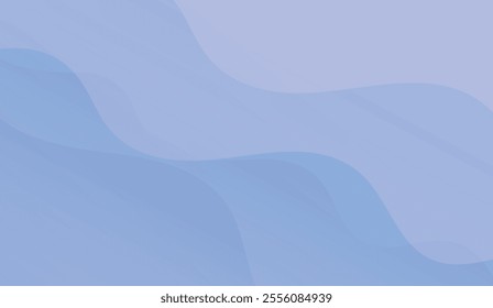 Soft abstract waves in serene blue tones create a calming background with smooth gradients and layered textures, ideal for digital or modern designs. Keywords: waves, blue, gradient, abstract, calming