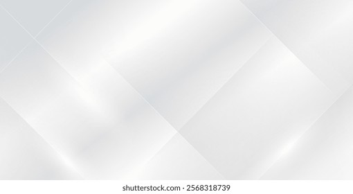 Soft abstract white and gray background featuring a smooth, blurred pattern. Light white gradient design ideal for modern, minimalist vector projects and layouts.