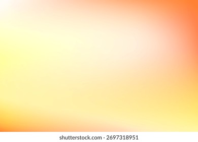 Soft abstract white and pale yellow gradient background with warm orange glow. Minimal, bright, and airy design, suitable for cosmetic, summer