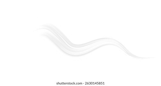  Linhas de fluxo de ar macio Efeito de vento transparente PNG para resfriamento por brisa e visualização de purificação de ar