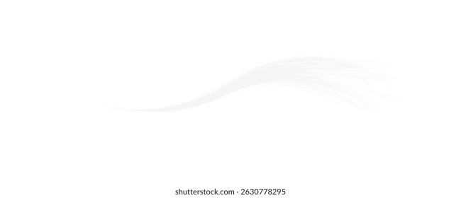 Linhas de fluxo de ar macio Efeito de vento transparente PNG para resfriamento por brisa e visualização de purificação de ar