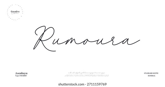 A soft, airy handwritten script with elegant loops and a relaxed flow.