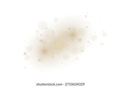 Soft amber fairy light string with looping garland curves, golden glow particles, and warm holiday illumination ideal for card borders, party invitations, and elegant transparent overlays
