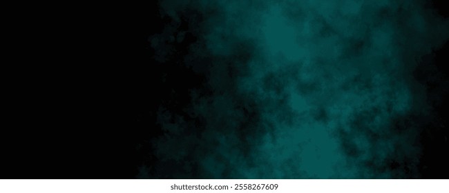 Soft Aqua Mist and Smoke Clouds Dancing Across a Dark Background to Create an Enigmatic, Dreamlike Atmosphere
