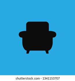 soft armchair icon vector