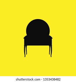 soft armchair icon vector