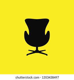 soft armchair icon vector