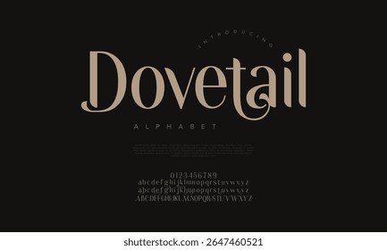 A soft Art Deco inspired serif with curvy letterforms. Ideal for logos, branding, and elegant packaging
