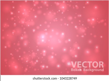 Soft in autumn colors abstract background with bokeh effect. Vector illustration