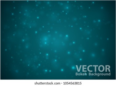 Soft in autumn colors abstract background with bokeh effect. Vector illustration