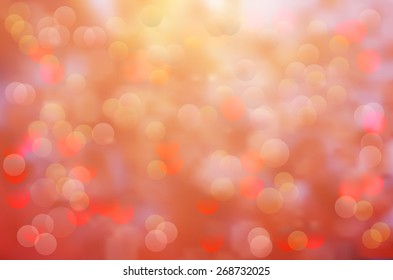 Soft in autumn colors abstract background with bokeh effect. Vector illustration, eps10.