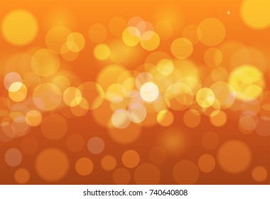 Soft in autumn colors abstract background with bokeh effect. Vector illustration