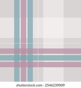 Soft baby colors plaid pattern
