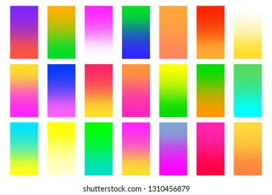 Soft background color. Modern design vector screen for mobile application. Soft color gradients. Vector illustration Isolated on white background. Double background.