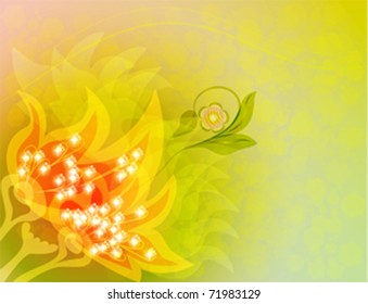 soft background with flowers