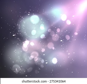 Soft background with light and bokeh, vector