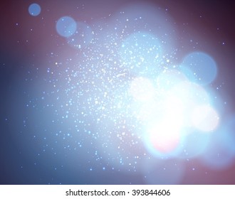 Soft background with light and bokeh, vector