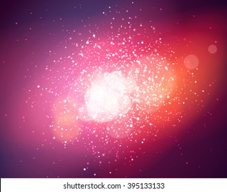 Soft background with light and bokeh, vector