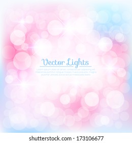 Soft background with lights. Vector illustration for your design