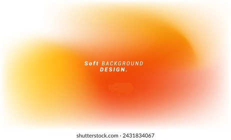 Soft background orange white gradient color. Minimalist fluid background. suitable for banners, posters, cards, presentations, landing pages. Vector illustration