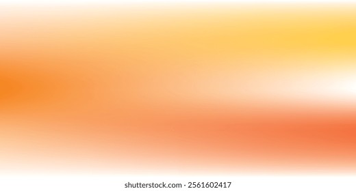 Soft background orange white gradient color. Minimalist fluid background. vector eps 10